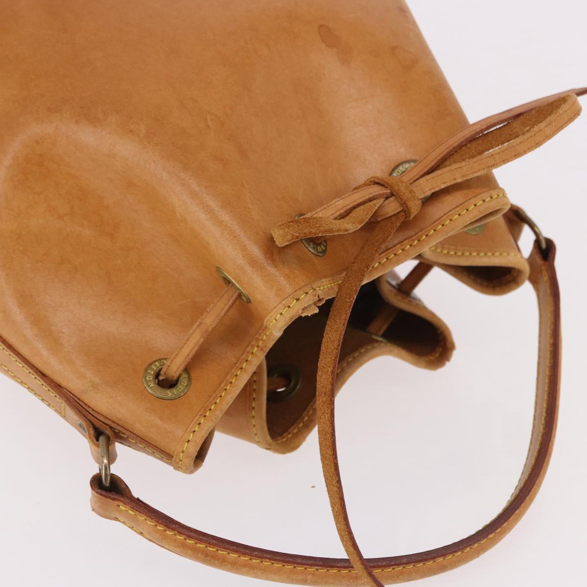 LOUIS VUITTON Nomad Mini Noe Hand Bag Leather Beige M43528 LV Auth 191261A