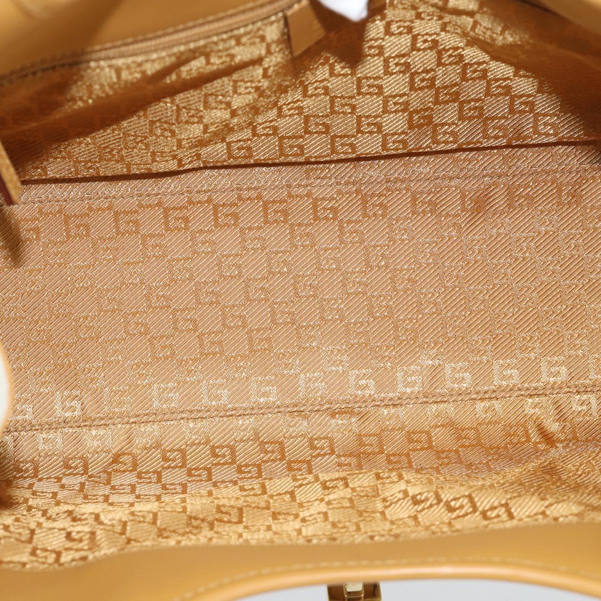 GUCCI Hand Bag Suede Gray Gold 002 1067 Auth 191272V