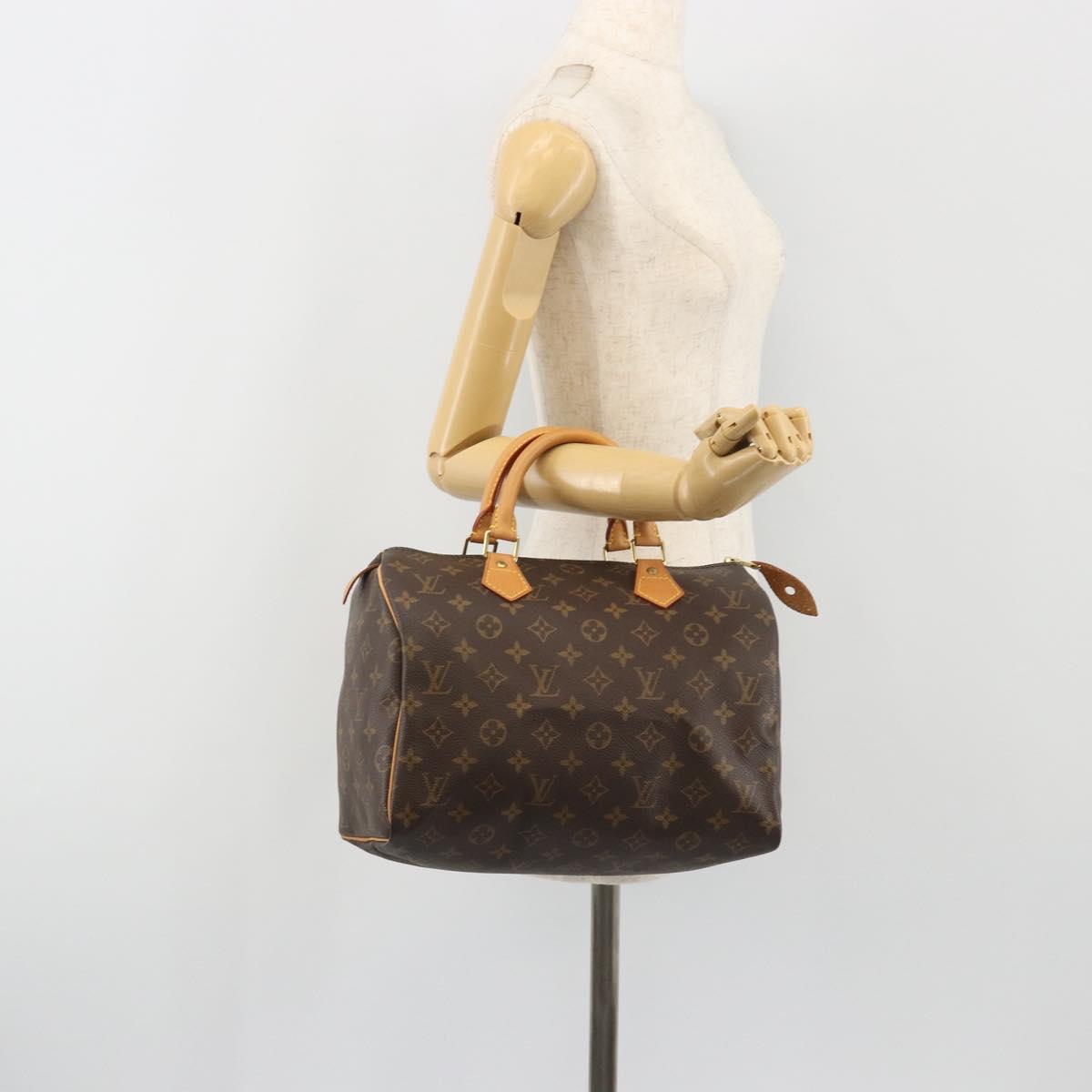 LOUIS VUITTON Monogram Speedy 30 Hand Bag M41526 LV Auth 191275SAV