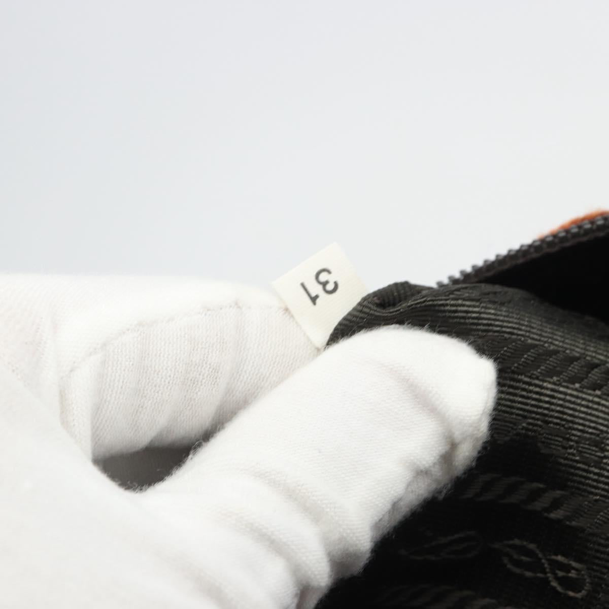 PRADA Shoulder Bag Knitted Fabrics Pink Silver Auth 191277V