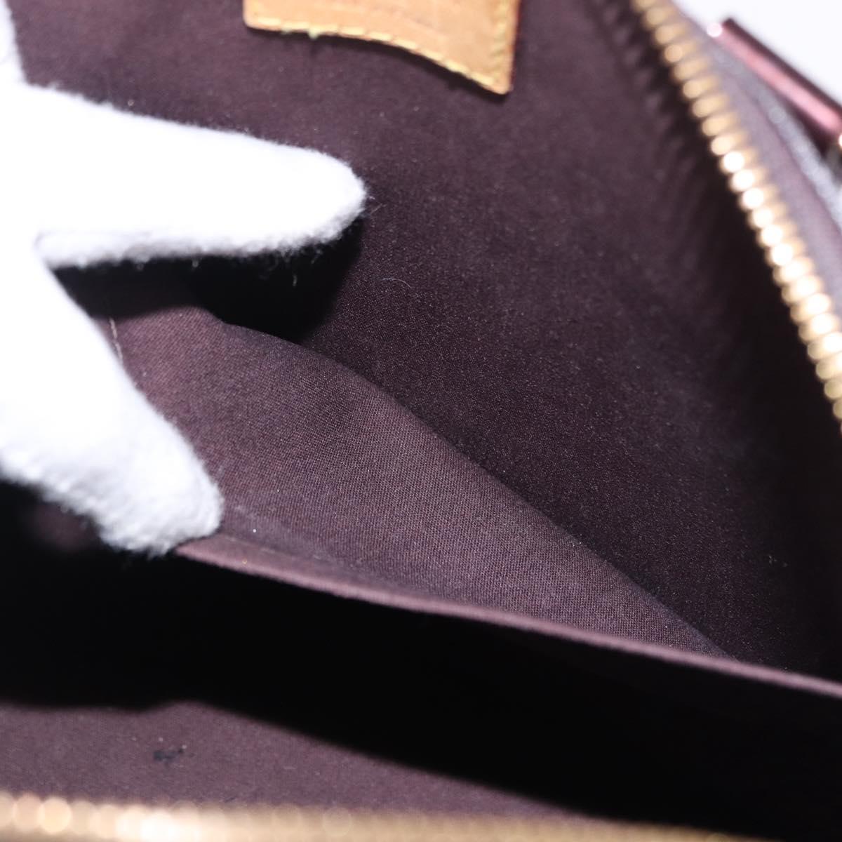 LOUIS VUITTON Monogram Vernis Alma GM Hand Bag Amarante M93595 LV Auth 191281