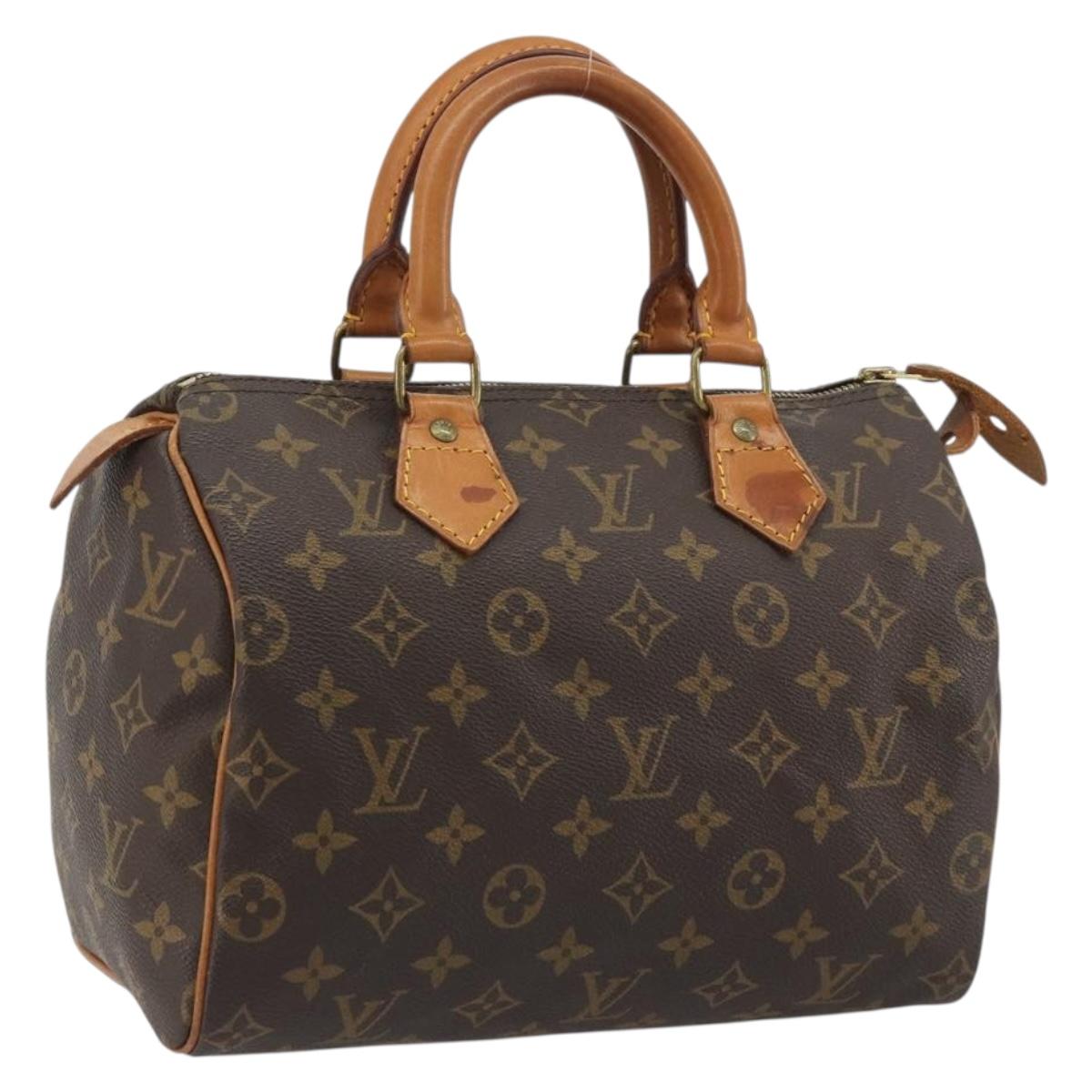 LOUIS VUITTON Monogram Speedy 25 Hand Bag M41528 LV Auth 191282