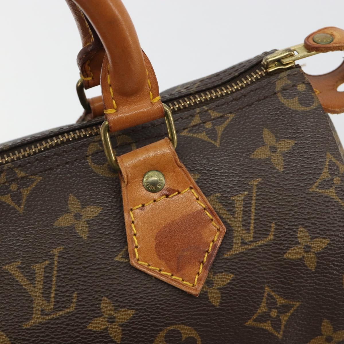 LOUIS VUITTON Monogram Speedy 25 Hand Bag M41528 LV Auth 191282