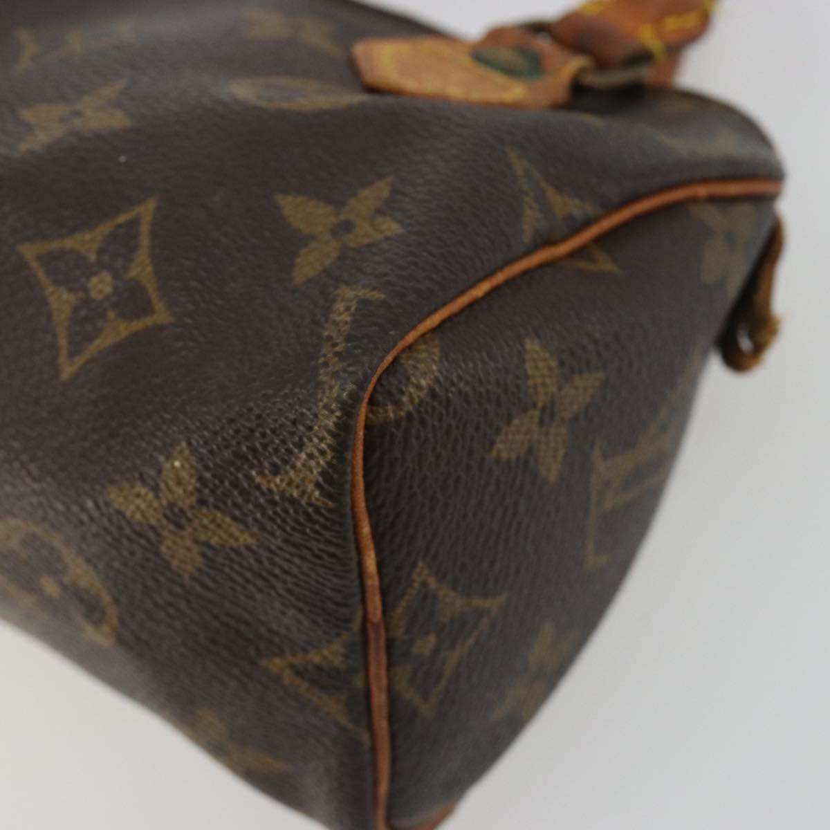 LOUIS VUITTON Monogram Mini Speedy Hand Bag M41534 LV Auth 191286