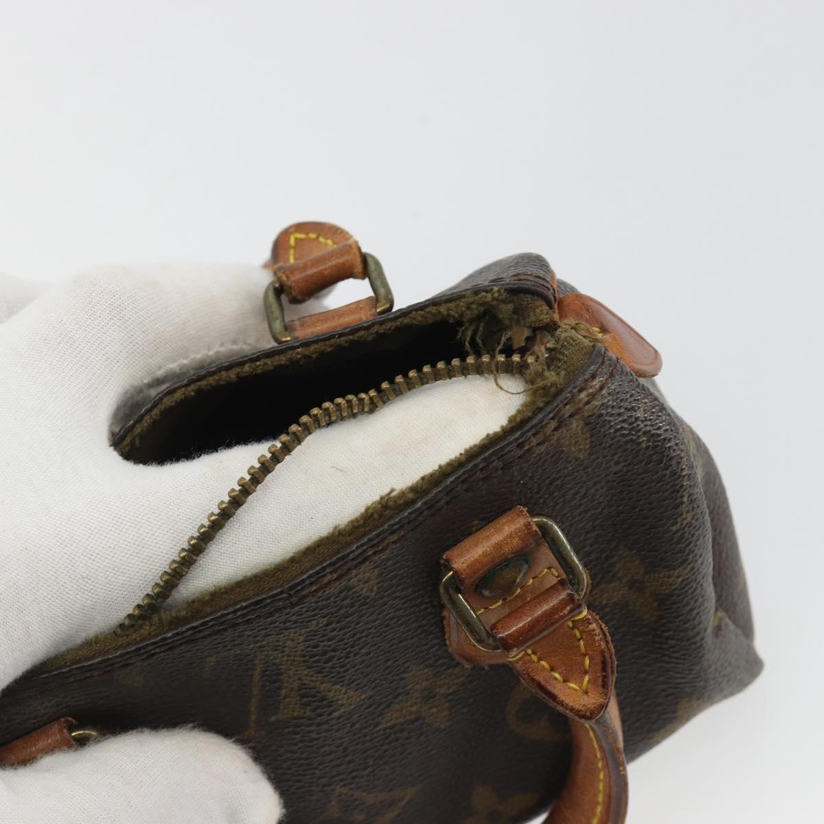 LOUIS VUITTON Monogram Mini Speedy Hand Bag M41534 LV Auth 191286