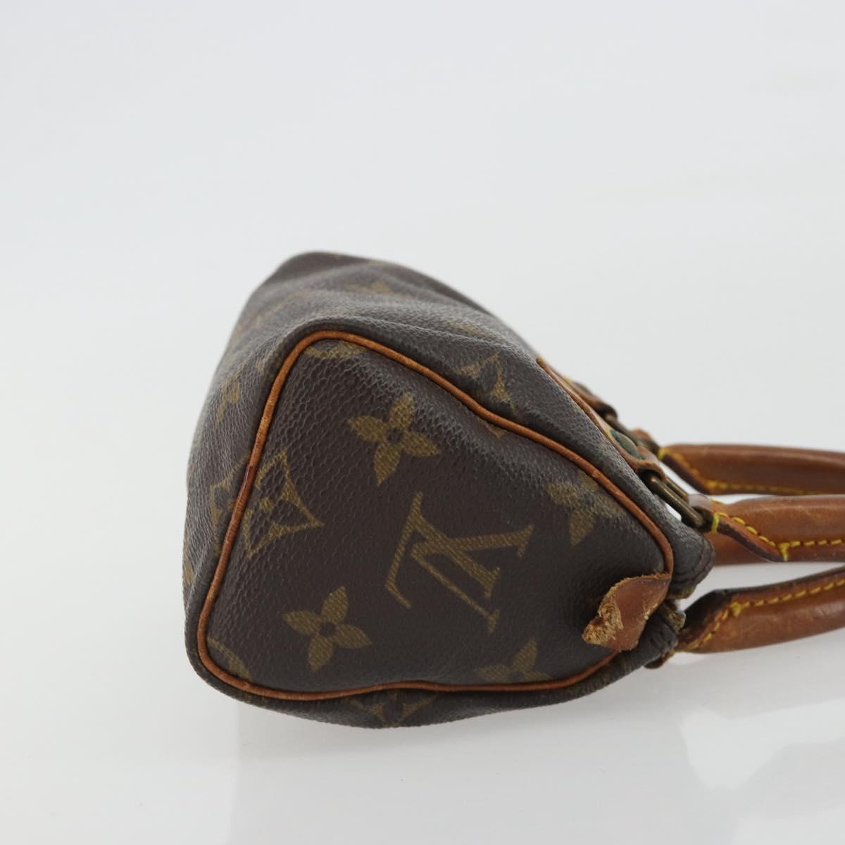 LOUIS VUITTON Monogram Mini Speedy Hand Bag M41534 LV Auth 191286