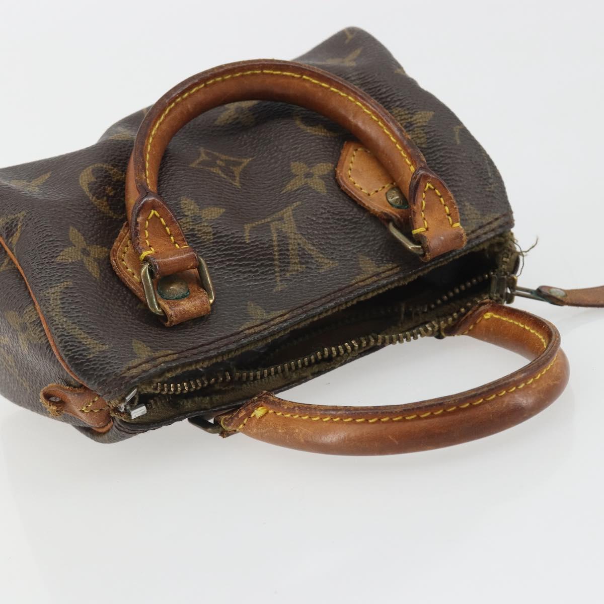 LOUIS VUITTON Monogram Mini Speedy Hand Bag M41534 LV Auth 191286