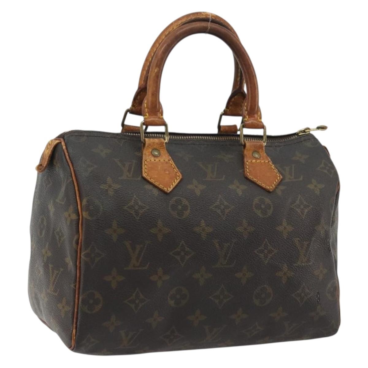LOUIS VUITTON Monogram Speedy 25 Hand Bag M41528 LV Auth 191287