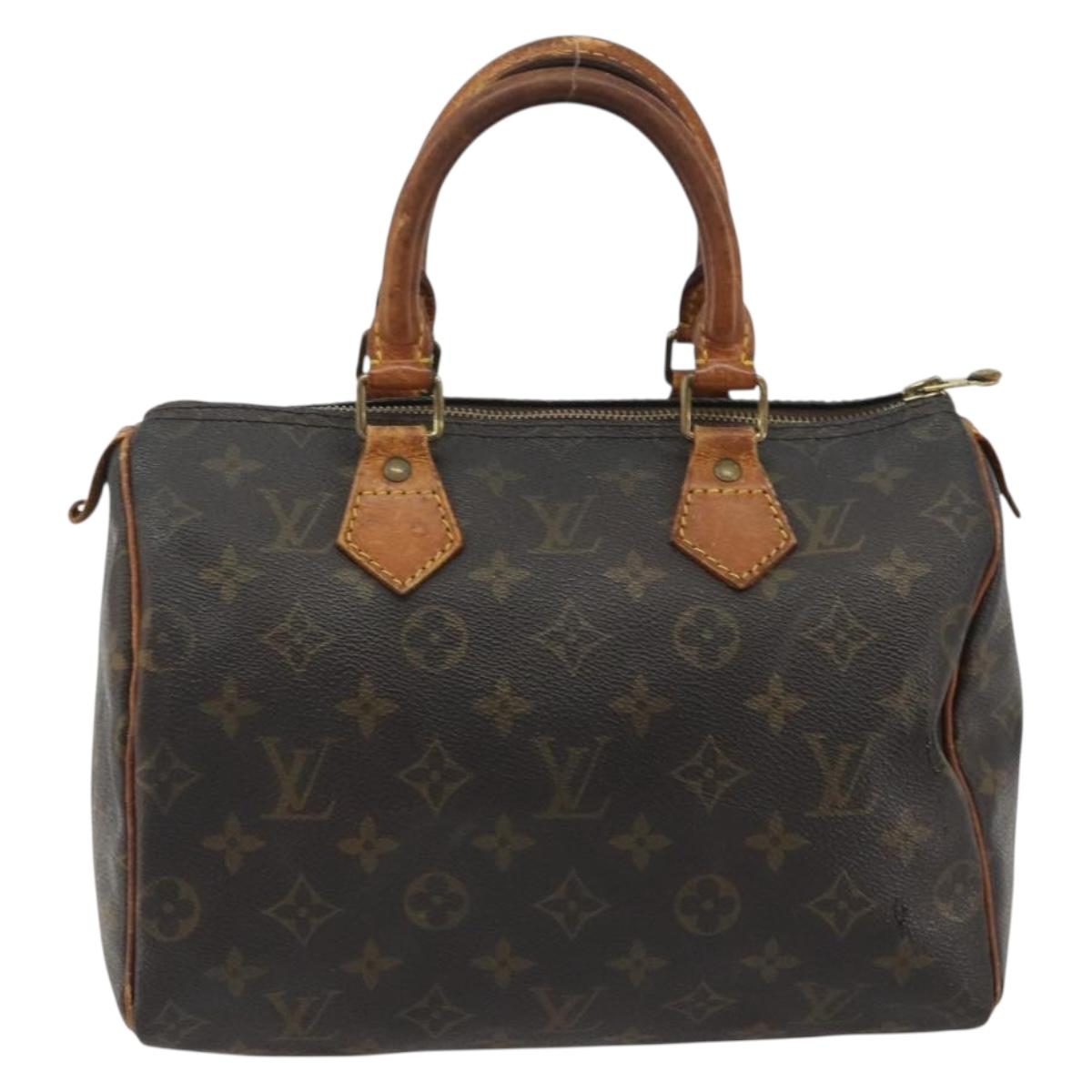 LOUIS VUITTON Monogram Speedy 25 Hand Bag M41528 LV Auth 191287