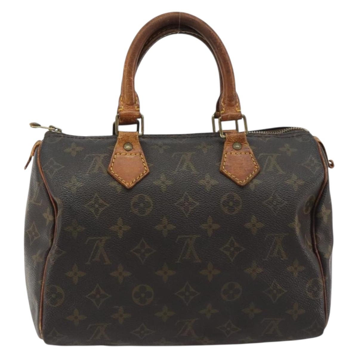 LOUIS VUITTON Monogram Speedy 25 Hand Bag M41528 LV Auth 191287