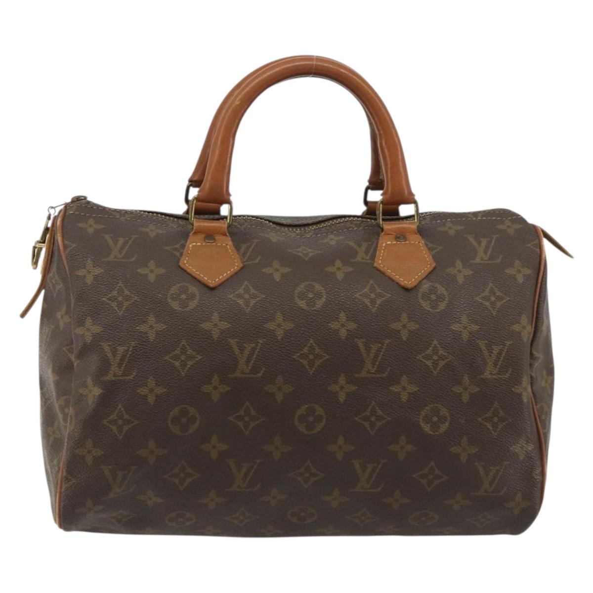 LOUIS VUITTON Monogram Speedy 30 Hand Bag M41526 LV Auth 191306