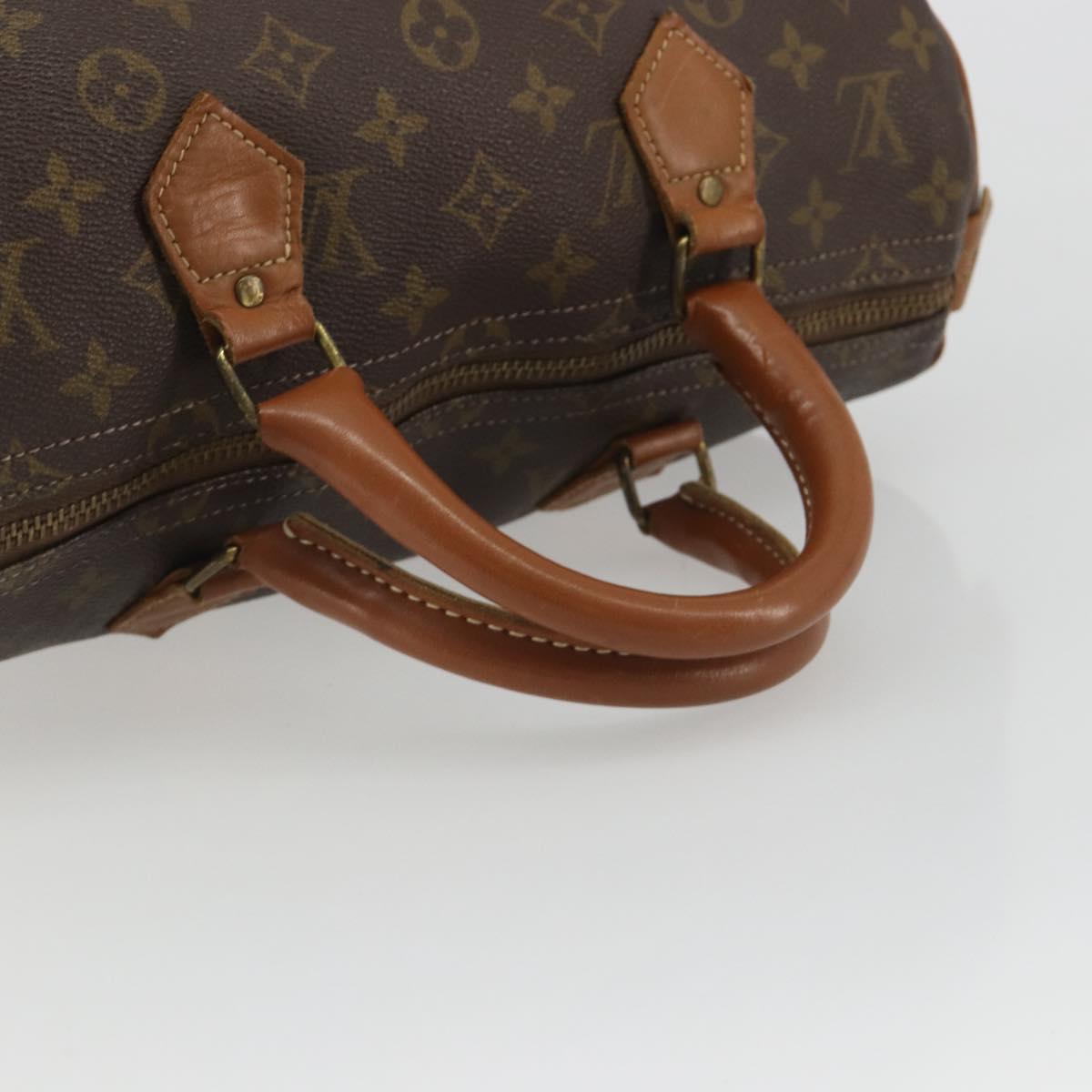 LOUIS VUITTON Monogram Speedy 30 Hand Bag M41526 LV Auth 191306