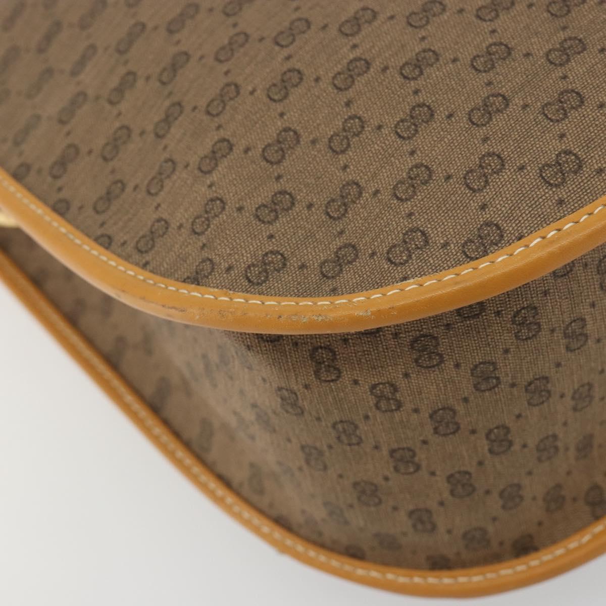 GUCCI Micro GG Supreme Shoulder Bag PVC Beige Gold 001 115 1036 Auth 191318