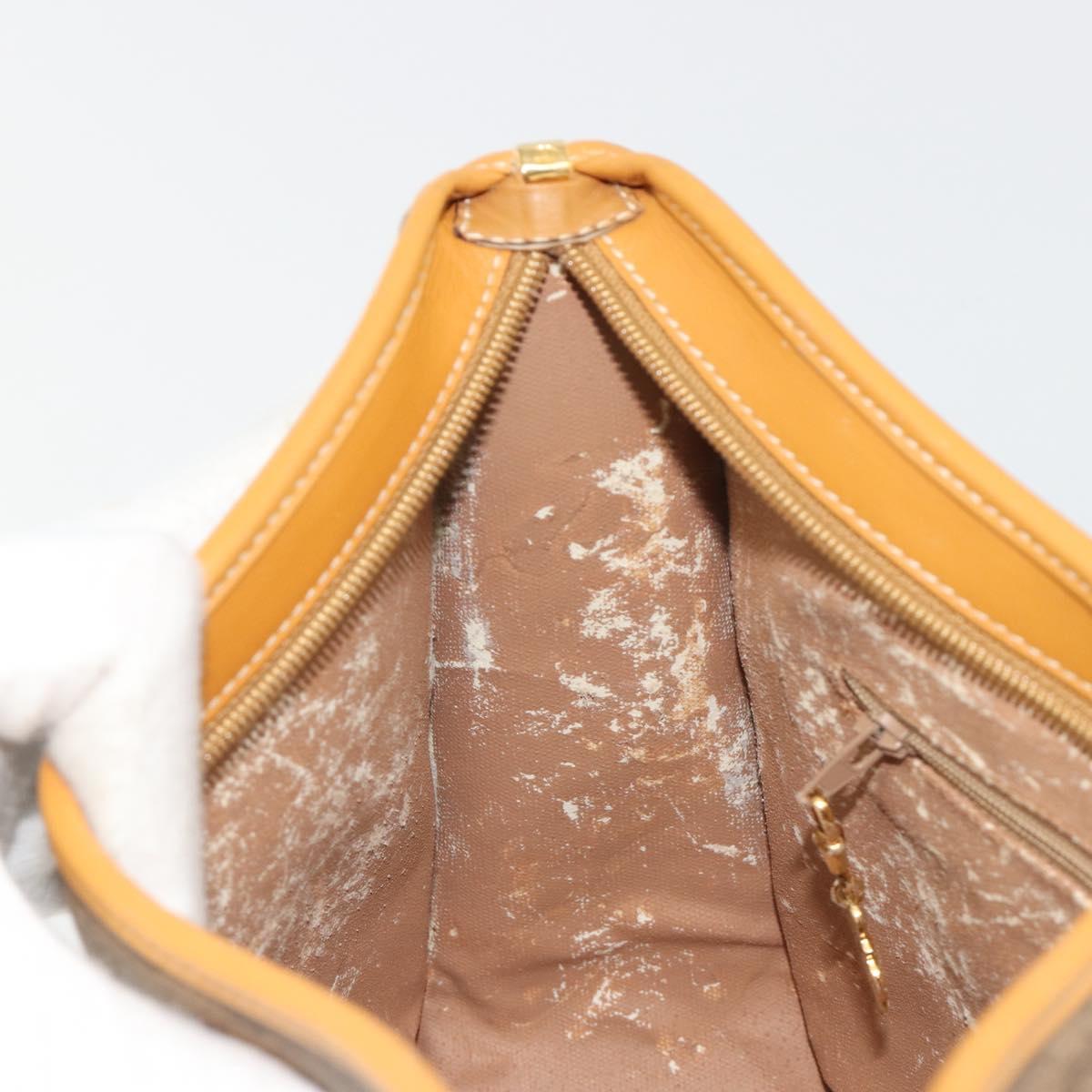 GUCCI Micro GG Supreme Shoulder Bag PVC Beige Gold 001 115 1036 Auth 191318