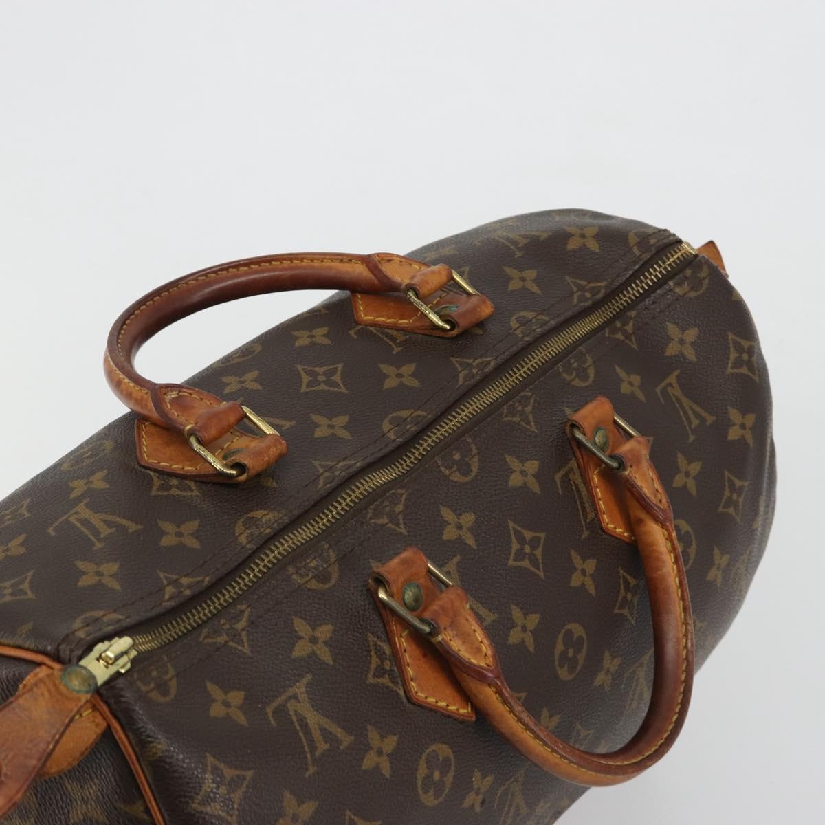 LOUIS VUITTON Monogram Speedy 30 Hand Bag M41526 LV Auth 191321