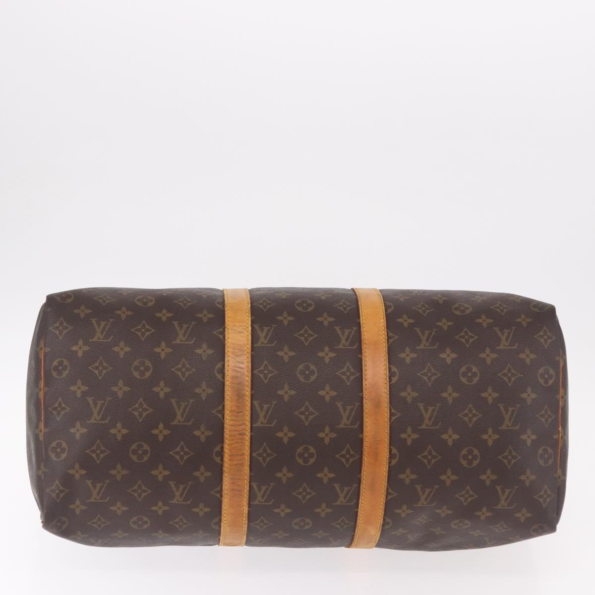 LOUIS VUITTON Monogram Keepall 50 Boston Bag M41426 LV Auth 191322
