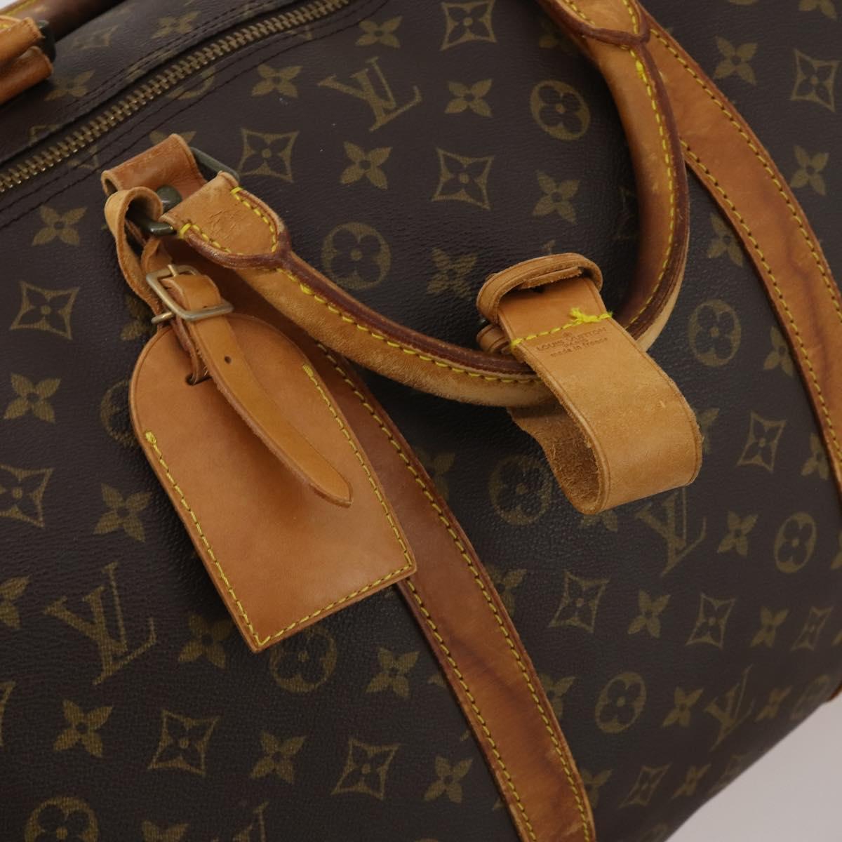 LOUIS VUITTON Monogram Keepall Bandouliere 60 Boston Bag M41412 LV Auth 191323
