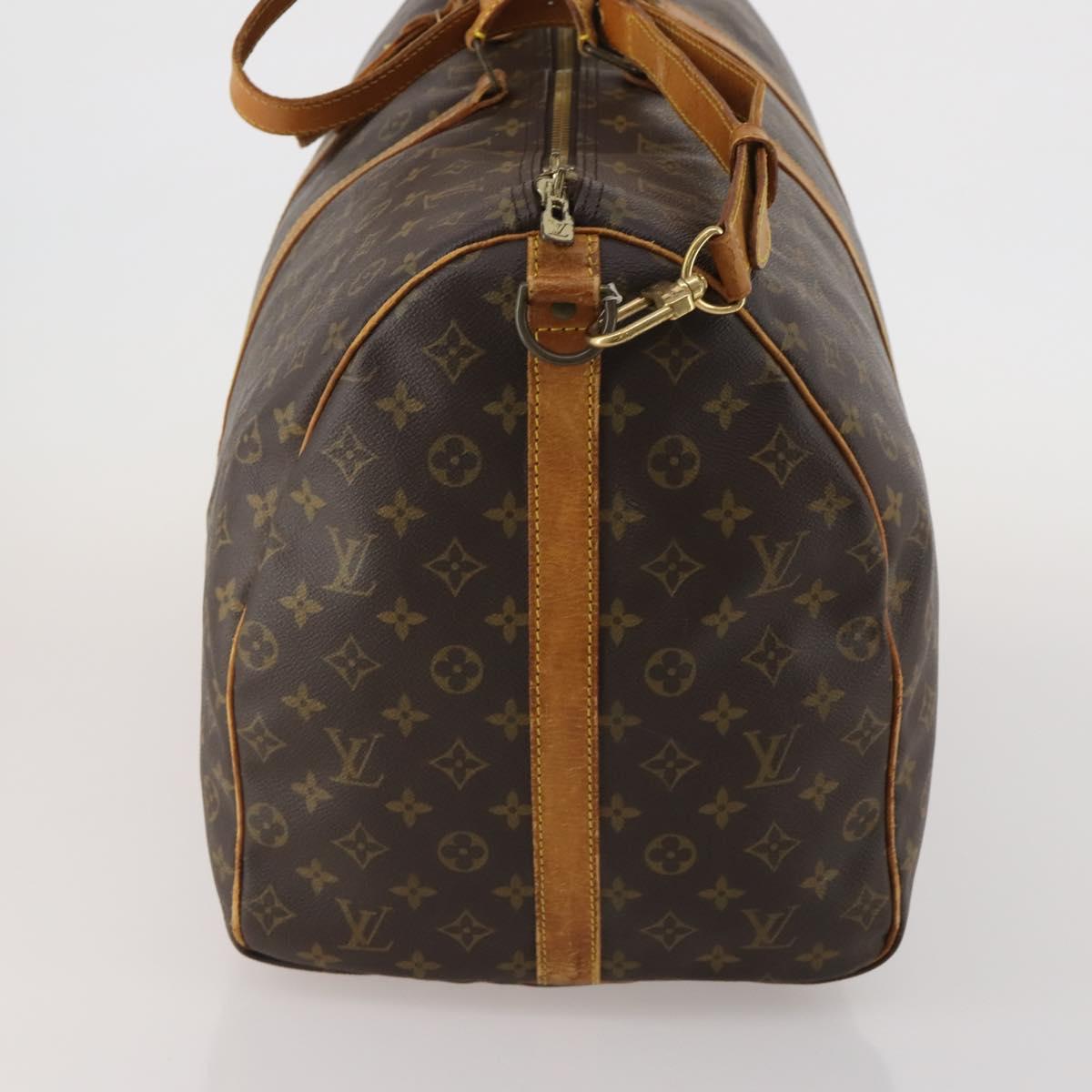 LOUIS VUITTON Monogram Keepall Bandouliere 60 Boston Bag M41412 LV Auth 191323
