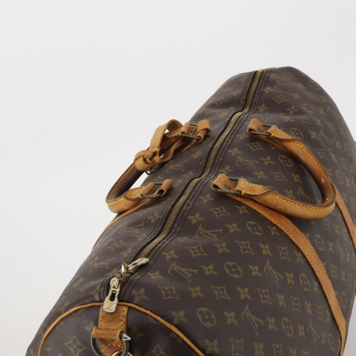 LOUIS VUITTON Monogram Keepall Bandouliere 60 Boston Bag M41412 LV Auth 191323