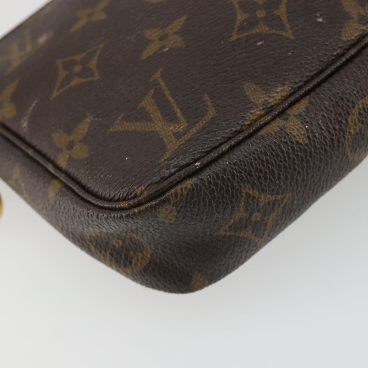 LOUIS VUITTON Monogram Pochette Accessoires Pouch M51980 LV Auth 191325