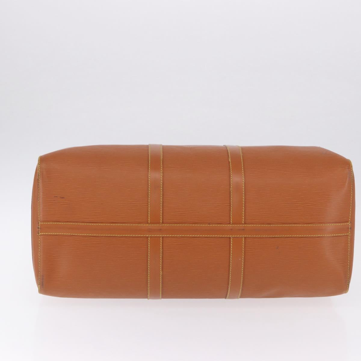 LOUIS VUITTON Epi Keepall 50 Boston Bag Brown M42968 LV Auth 191331A