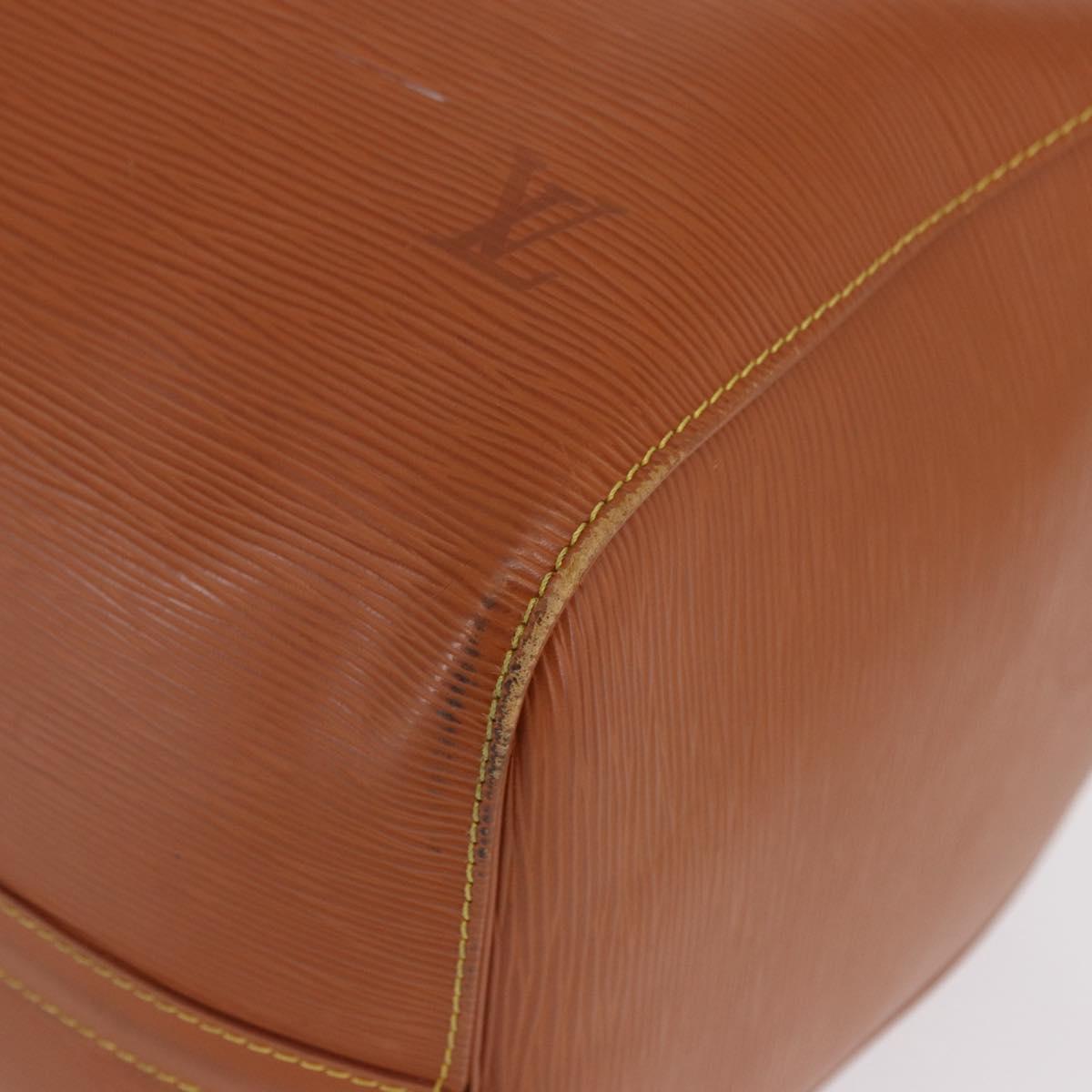 LOUIS VUITTON Epi Keepall 50 Boston Bag Brown M42968 LV Auth 191331A