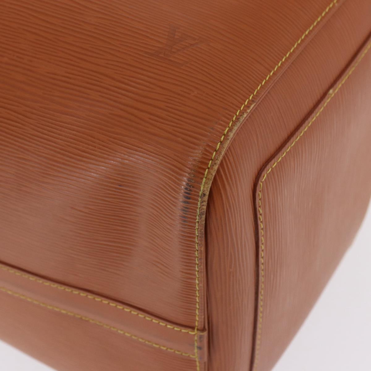 LOUIS VUITTON Epi Keepall 50 Boston Bag Brown M42968 LV Auth 191331A