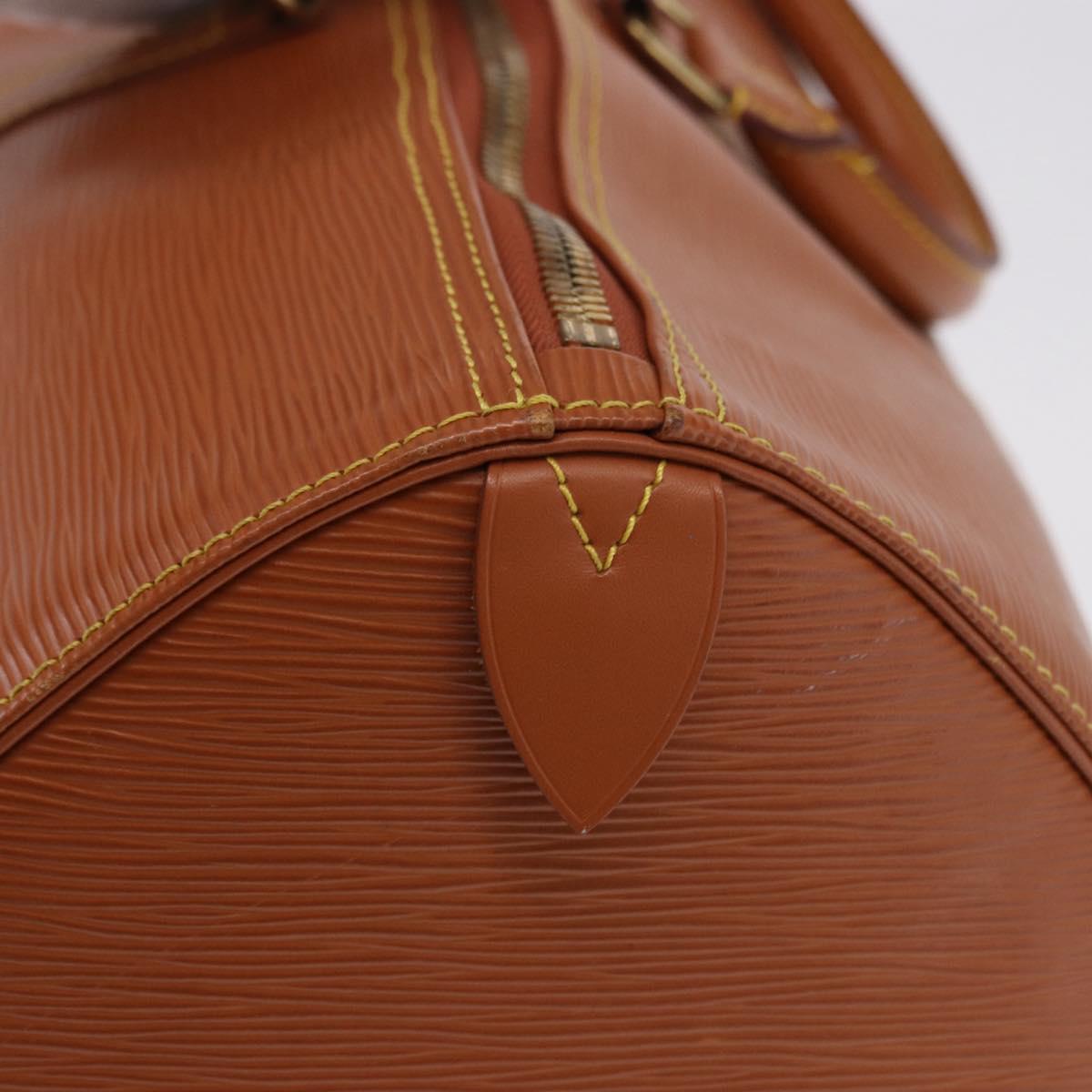 LOUIS VUITTON Epi Keepall 50 Boston Bag Brown M42968 LV Auth 191331A