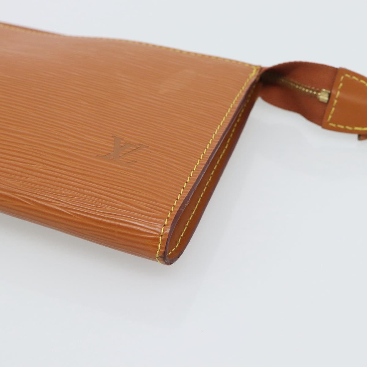 LOUIS VUITTON Epi Pochette Accessoires Pouch Zipangu Gold M52948 LV Auth 191332