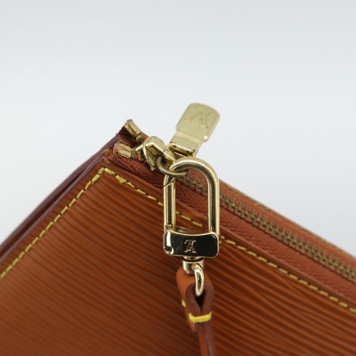 LOUIS VUITTON Epi Pochette Accessoires Pouch Zipangu Gold M52948 LV Auth 191332