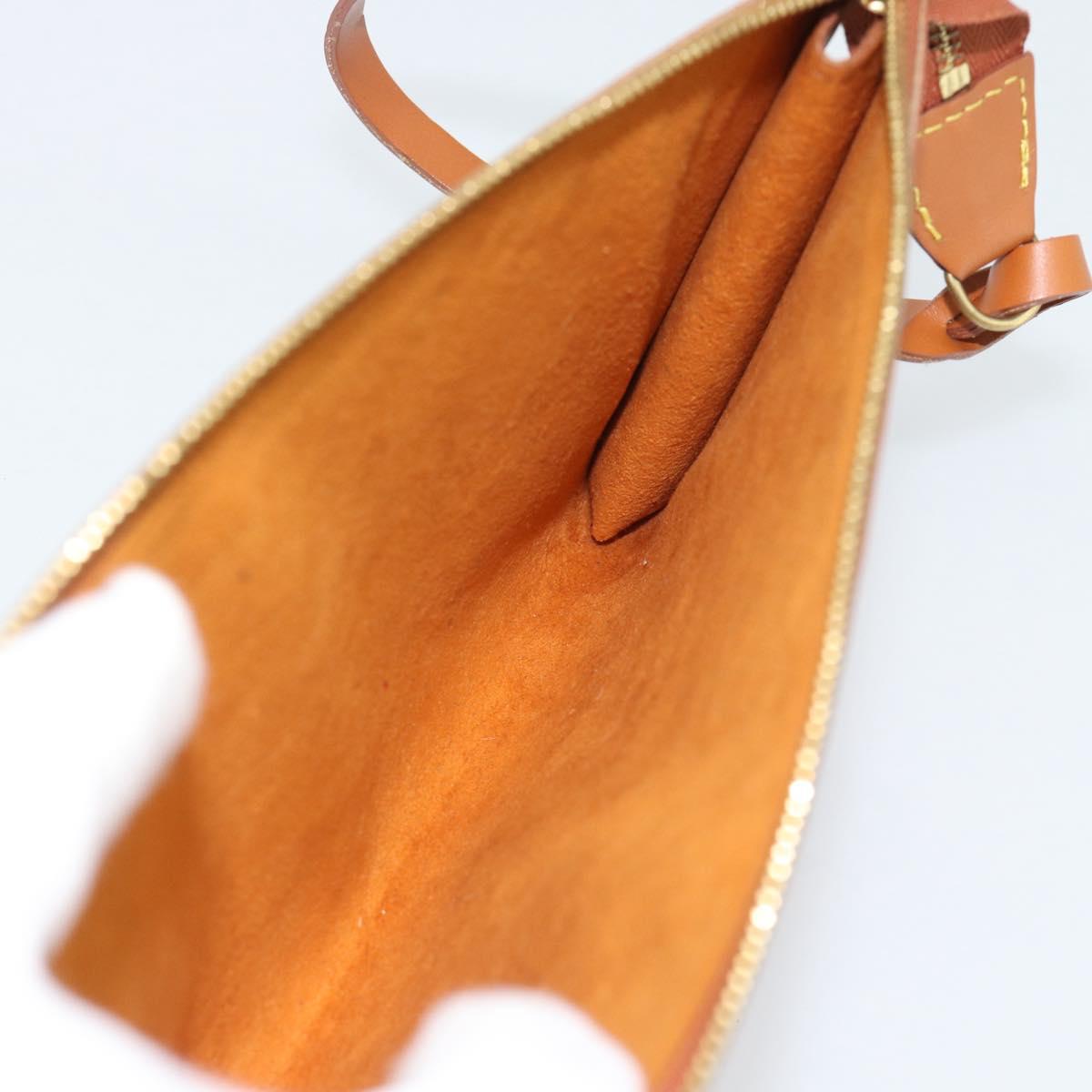 LOUIS VUITTON Epi Pochette Accessoires Pouch Zipangu Gold M52948 LV Auth 191332