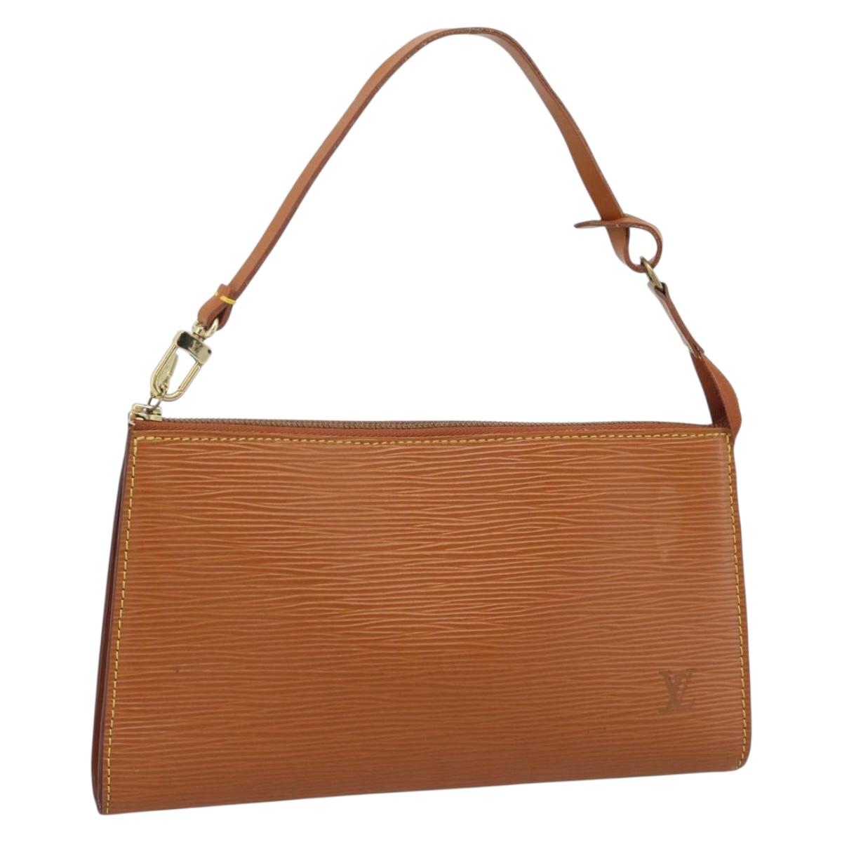 LOUIS VUITTON Epi Pochette Accessoires Pouch Zipangu Gold M52948 LV Auth 191332