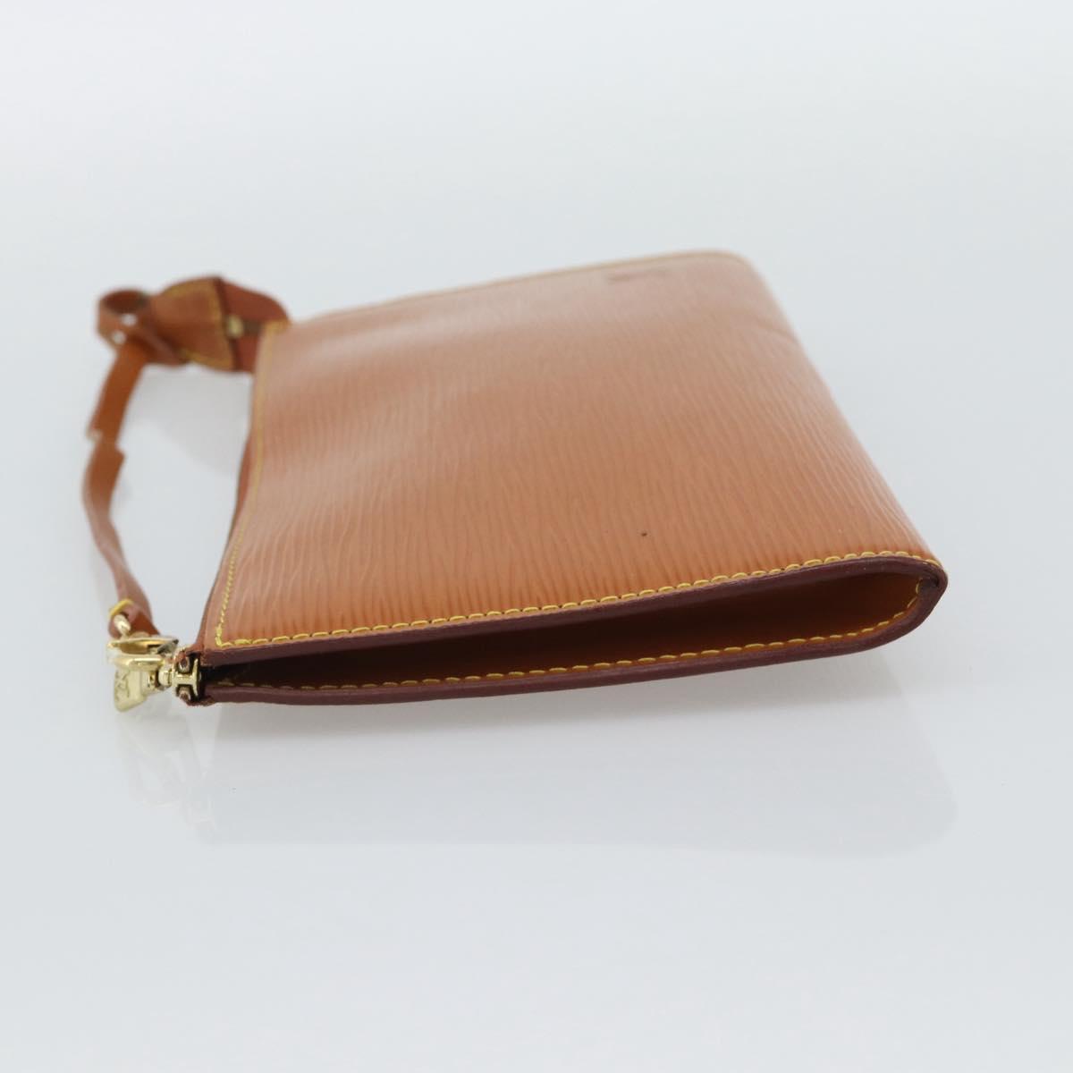 LOUIS VUITTON Epi Pochette Accessoires Pouch Zipangu Gold M52948 LV Auth 191332
