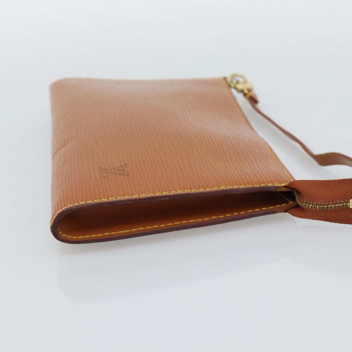 LOUIS VUITTON Epi Pochette Accessoires Pouch Zipangu Gold M52948 LV Auth 191332
