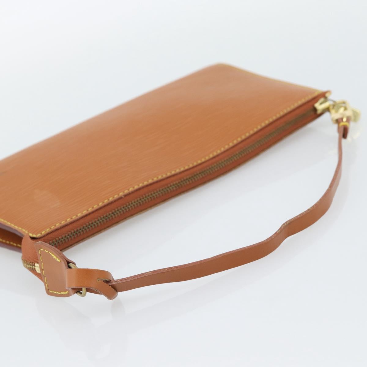 LOUIS VUITTON Epi Pochette Accessoires Pouch Zipangu Gold M52948 LV Auth 191332