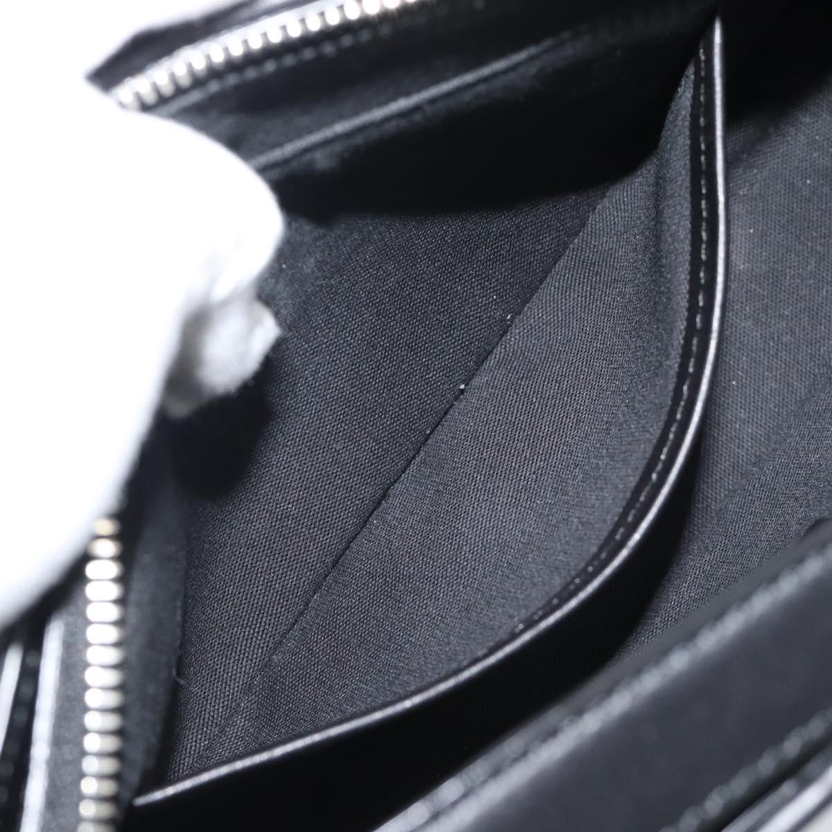 BURBERRY Nova Check Shoulder Bag Canvas Black Silver Auth 191335V