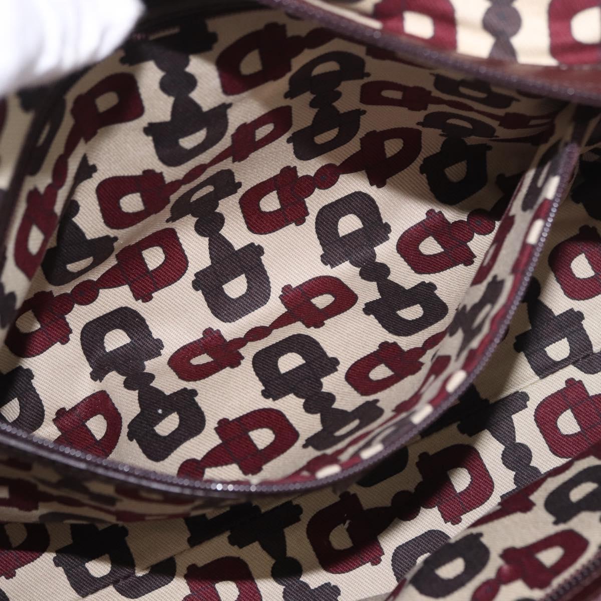 GUCCI GG Canvas Guccissima Tote Bag Leather Brown Gold 145993 Auth 191338V