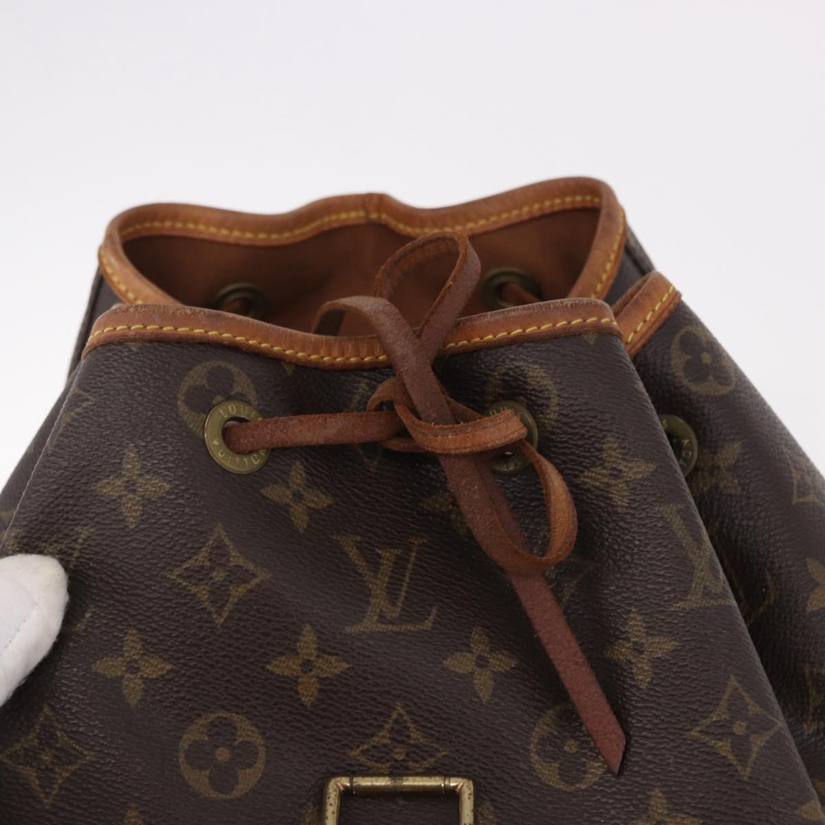 LOUIS VUITTON Monogram Montsouris GM Backpack M51135 LV Auth 191339