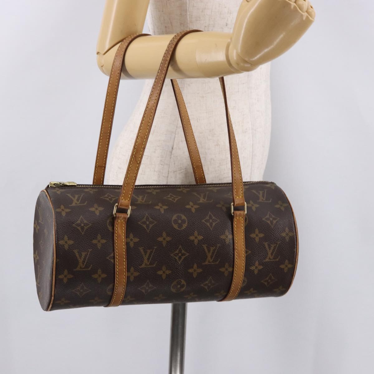 LOUIS VUITTON Monogram Papillon 30 Hand Bag M51365 LV Auth 191341