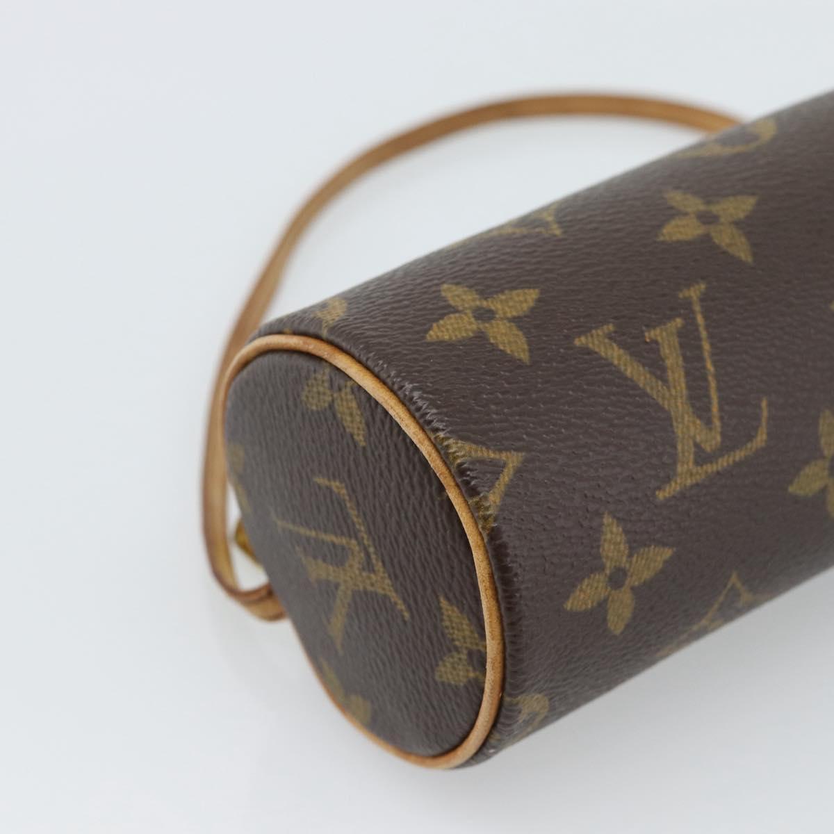 LOUIS VUITTON Monogram Papillon Pouch LV Auth 191342
