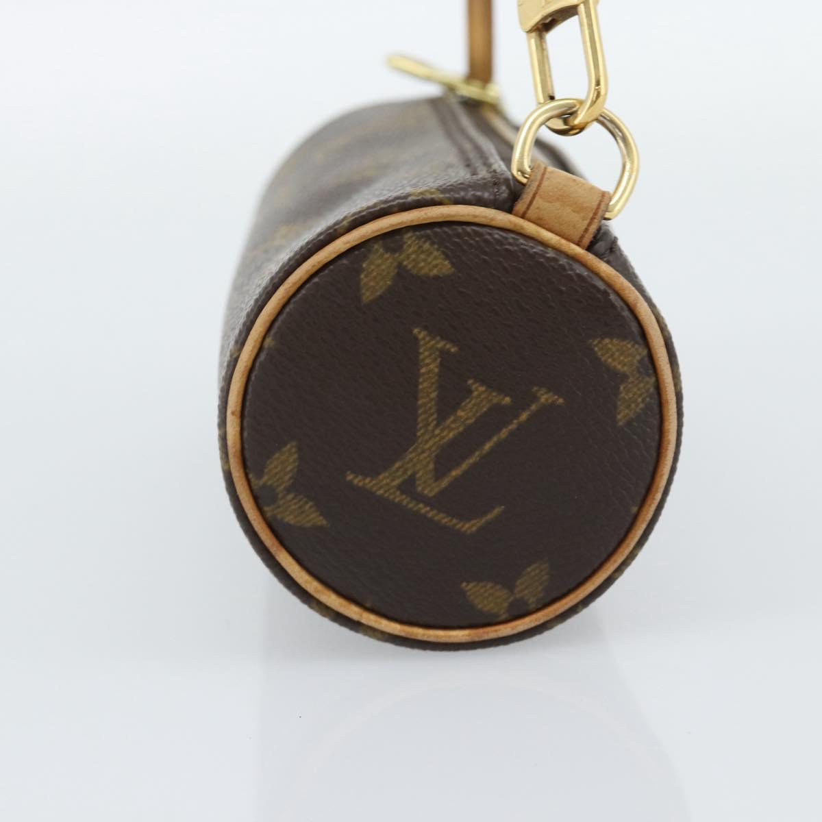 LOUIS VUITTON Monogram Papillon Pouch LV Auth 191342