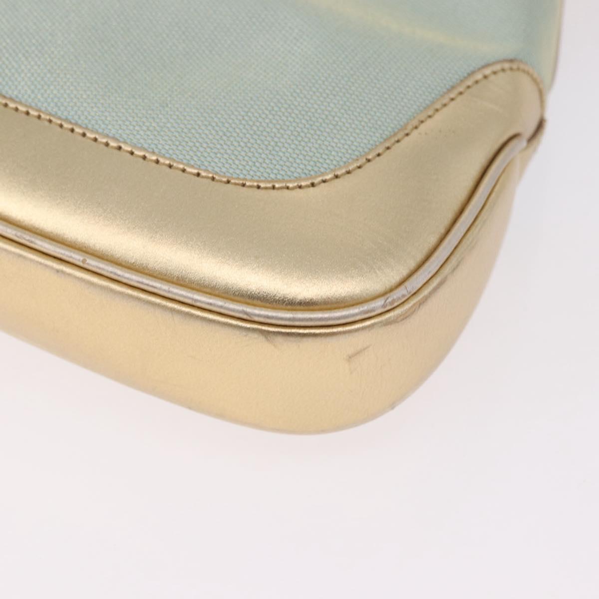 GUCCI Jackie Shoulder Bag Canvas Green Gold 001 3735 Auth 191343V