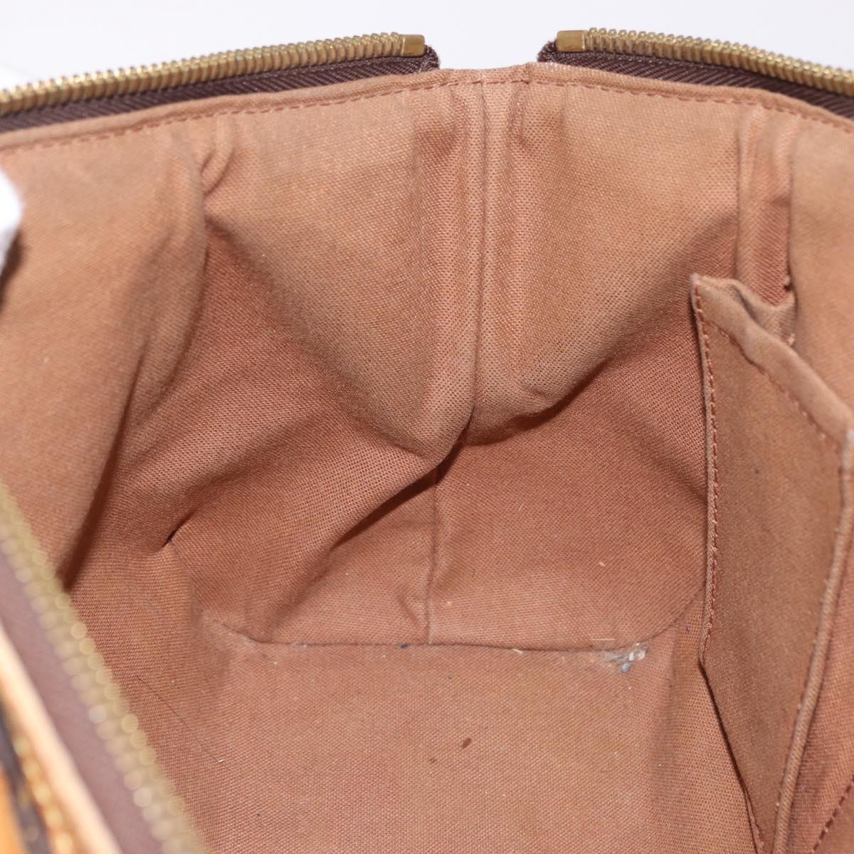 LOUIS VUITTON Monogram Palermo PM Tote Bag M40145 LV Auth 191350