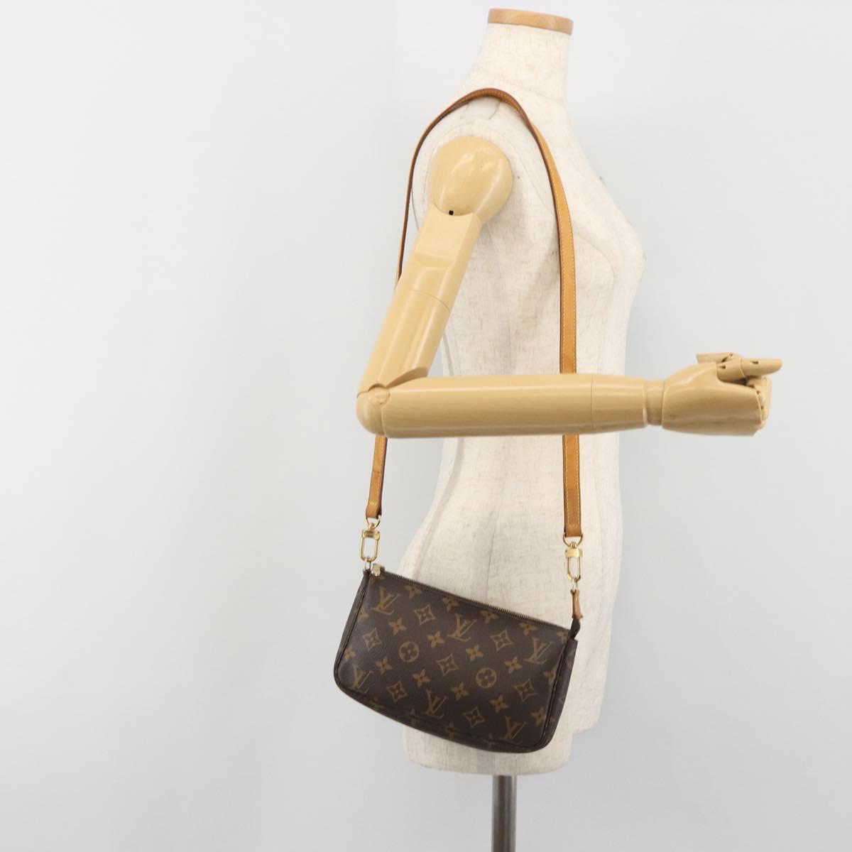 LOUIS VUITTON Monogram Pochette Accessoires Pouch M51980 LV Auth 191359