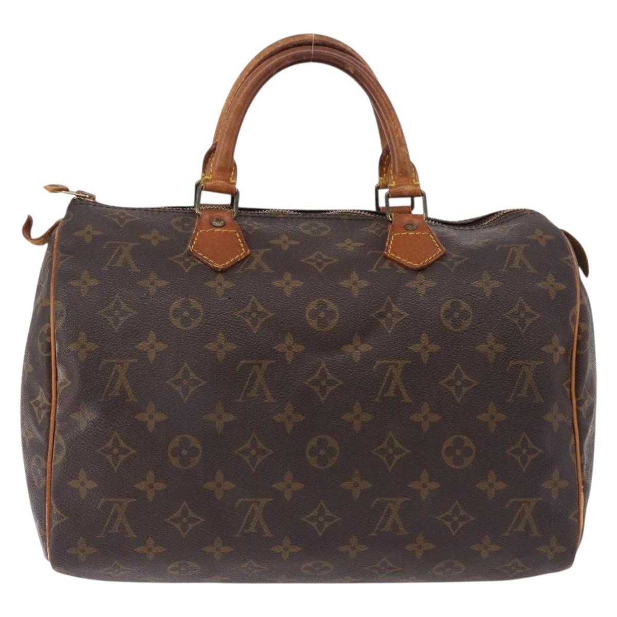 LOUIS VUITTON Monogram Speedy 30 Hand Bag M41526 LV Auth 191366