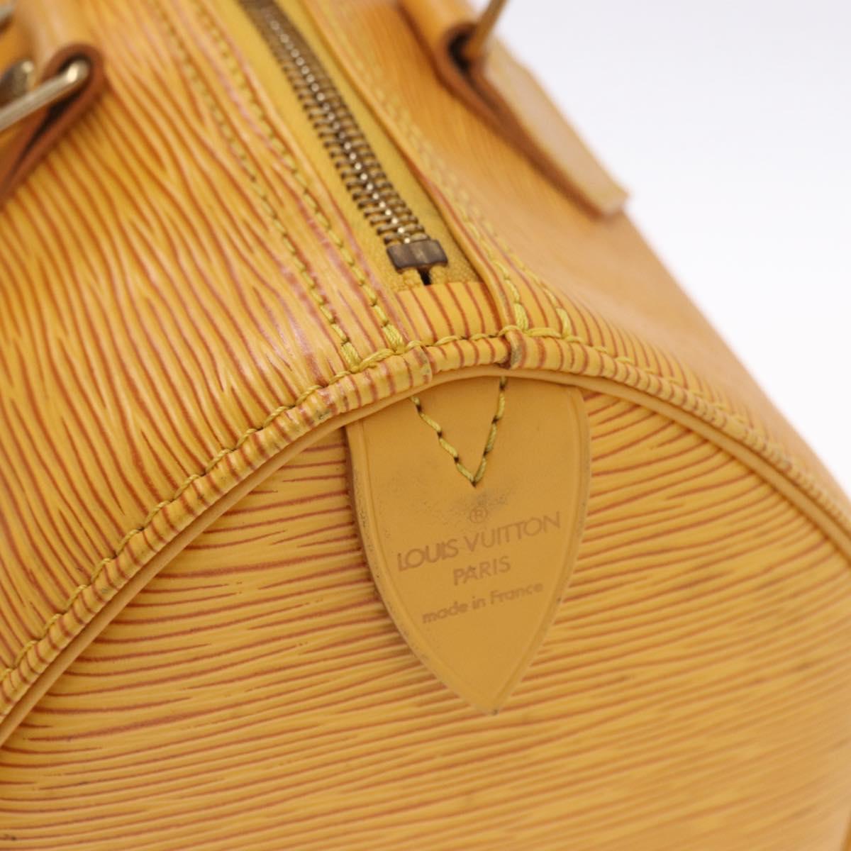 LOUIS VUITTON Epi Speedy 25 Hand Bag Tassili Yellow M43019 LV Auth 191367A