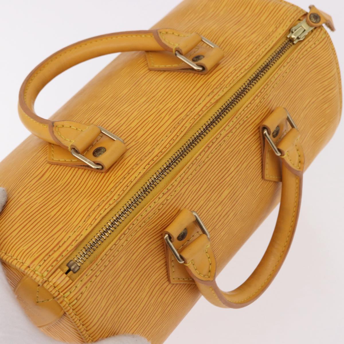 LOUIS VUITTON Epi Speedy 25 Hand Bag Tassili Yellow M43019 LV Auth 191367A