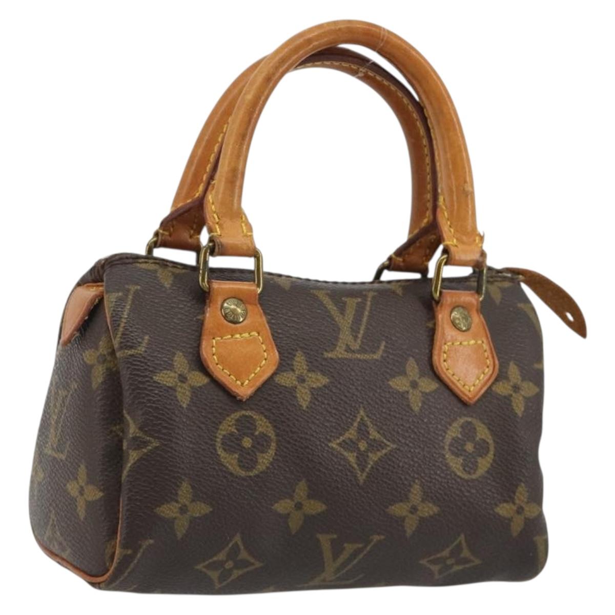 LOUIS VUITTON Monogram Mini Speedy Hand Bag M41534 LV Auth 191370