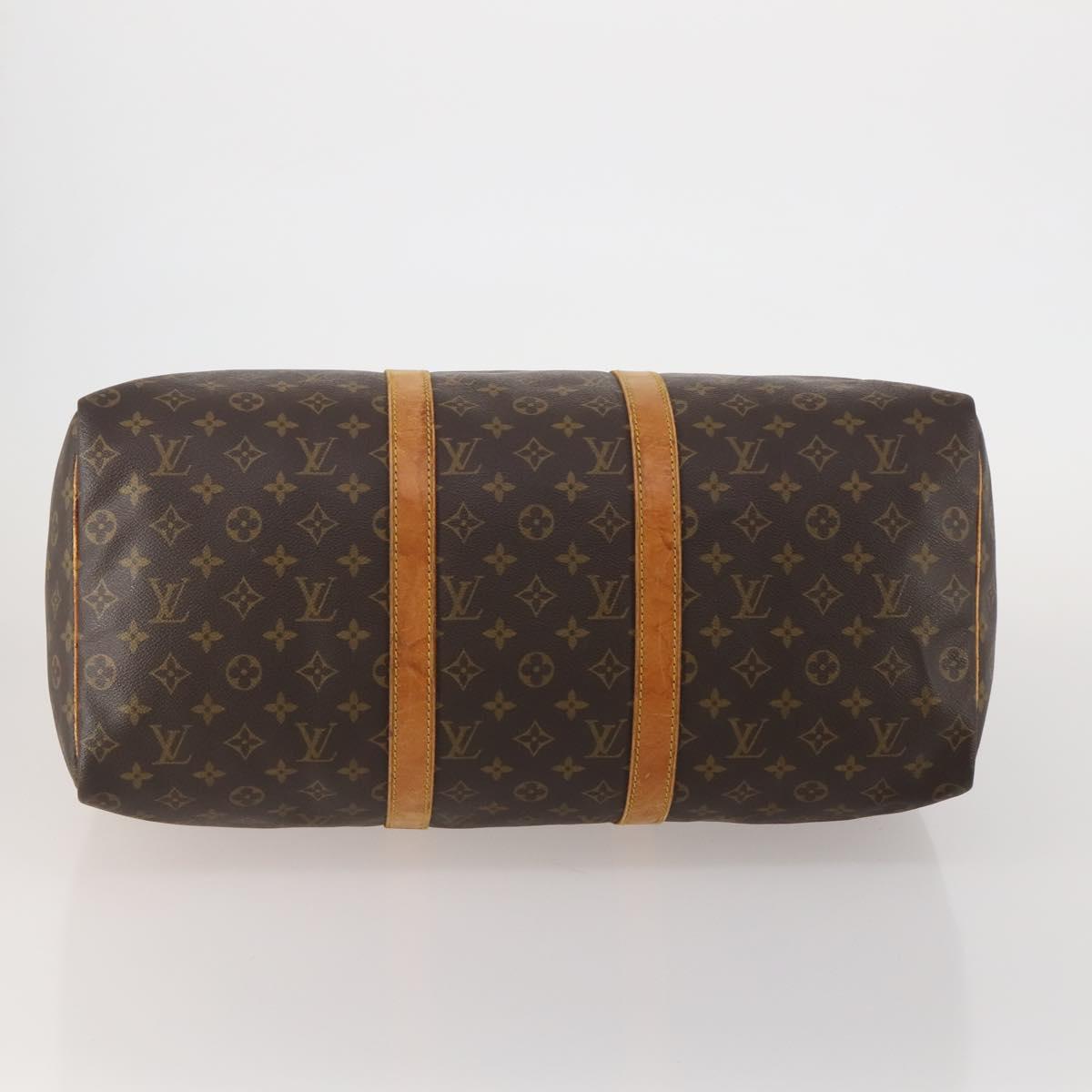 LOUIS VUITTON Monogram Keepall 50 Boston Bag M41426 LV Auth 191376