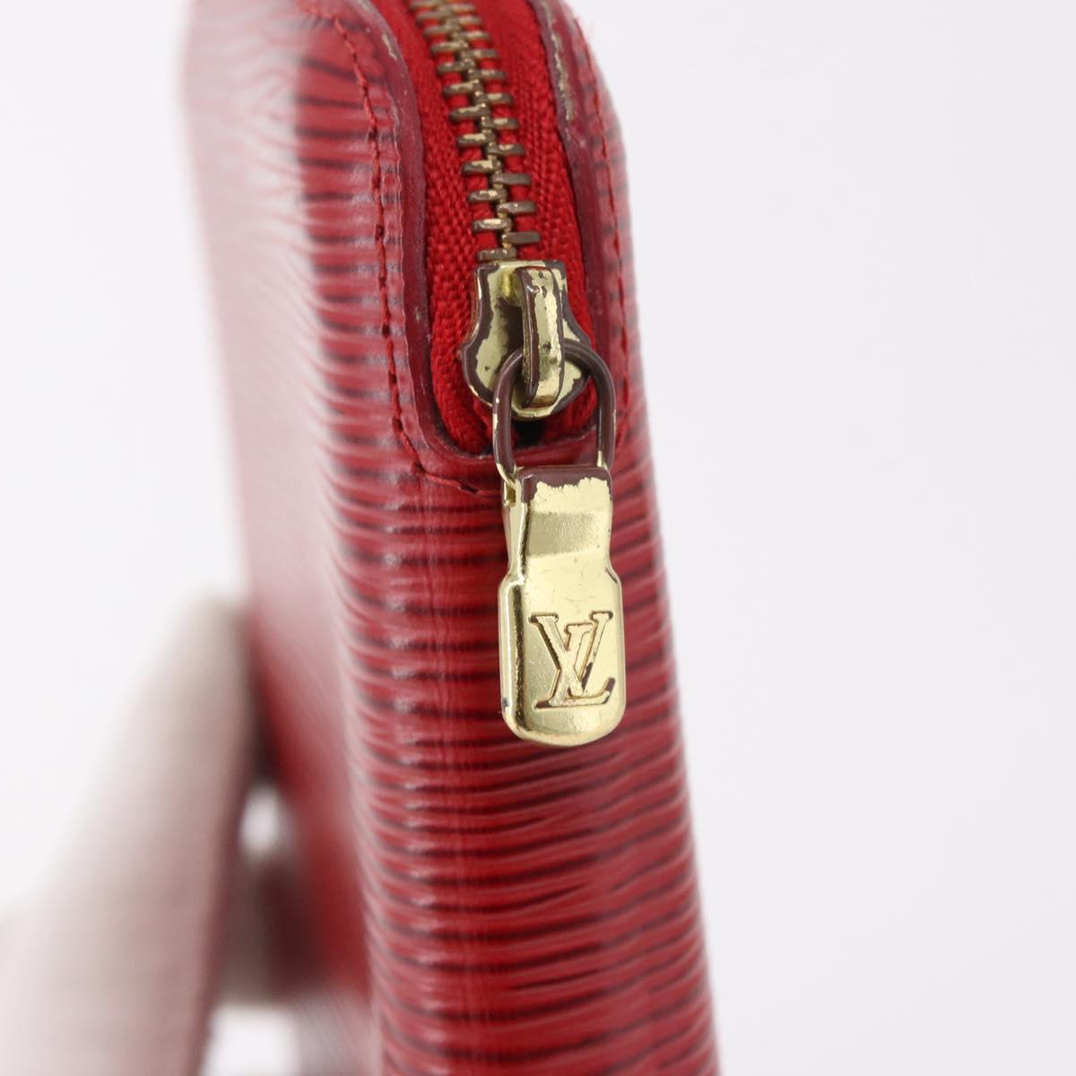 LOUIS VUITTON Epi Agenda Geod Wallet Red M63877 LV Auth 191385